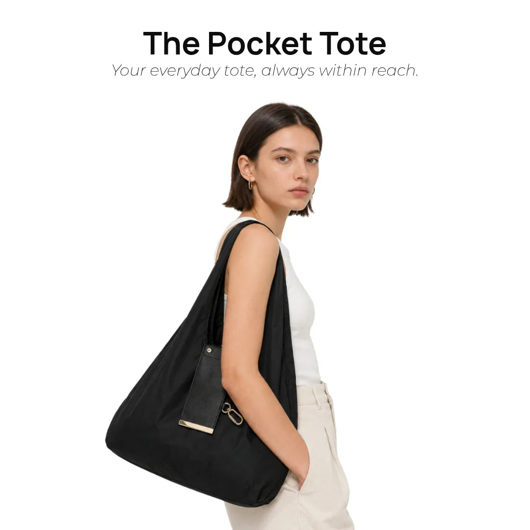 The Pocket Tote — Foldable Keychain Tote Bag