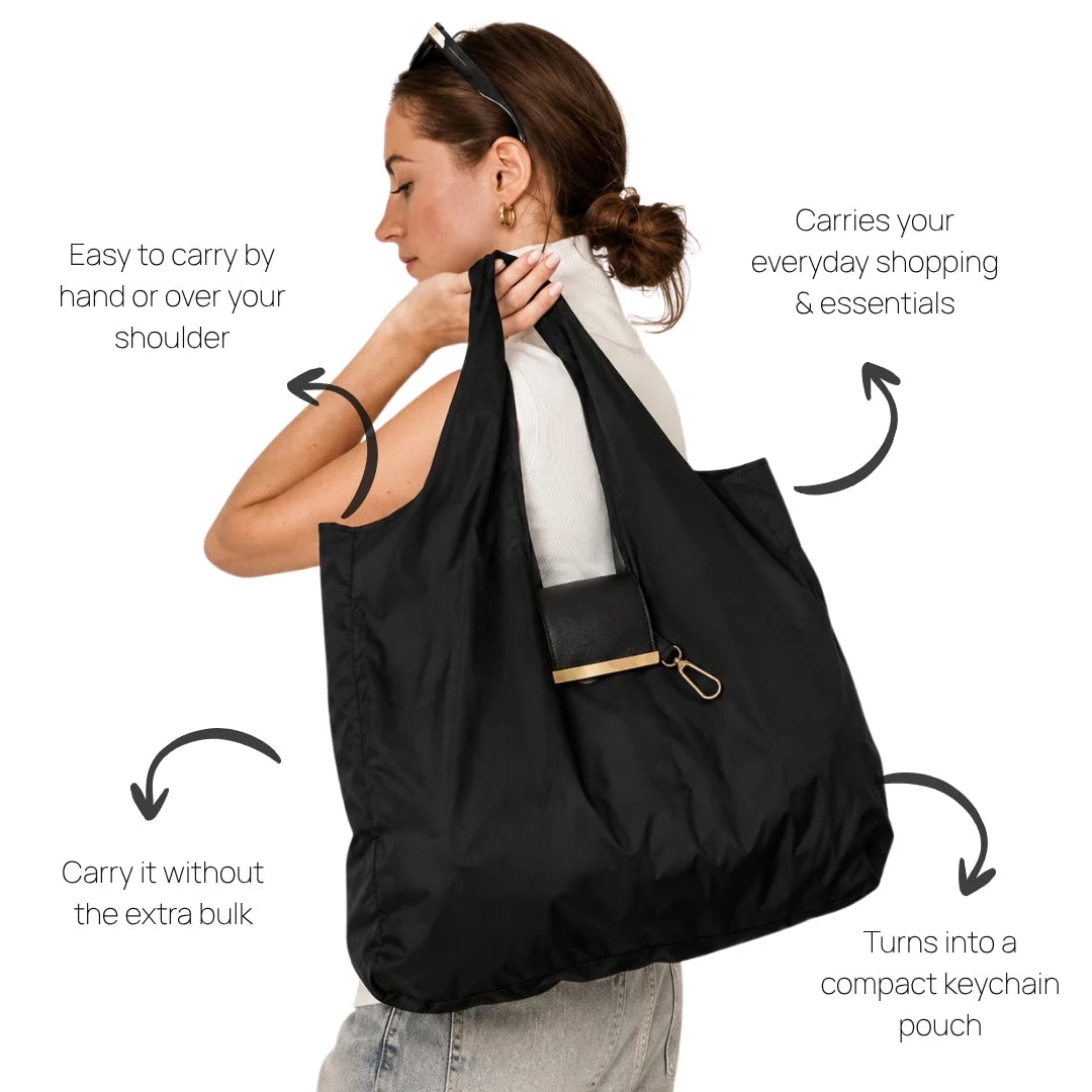 The Pocket Tote — Foldable Keychain Tote Bag