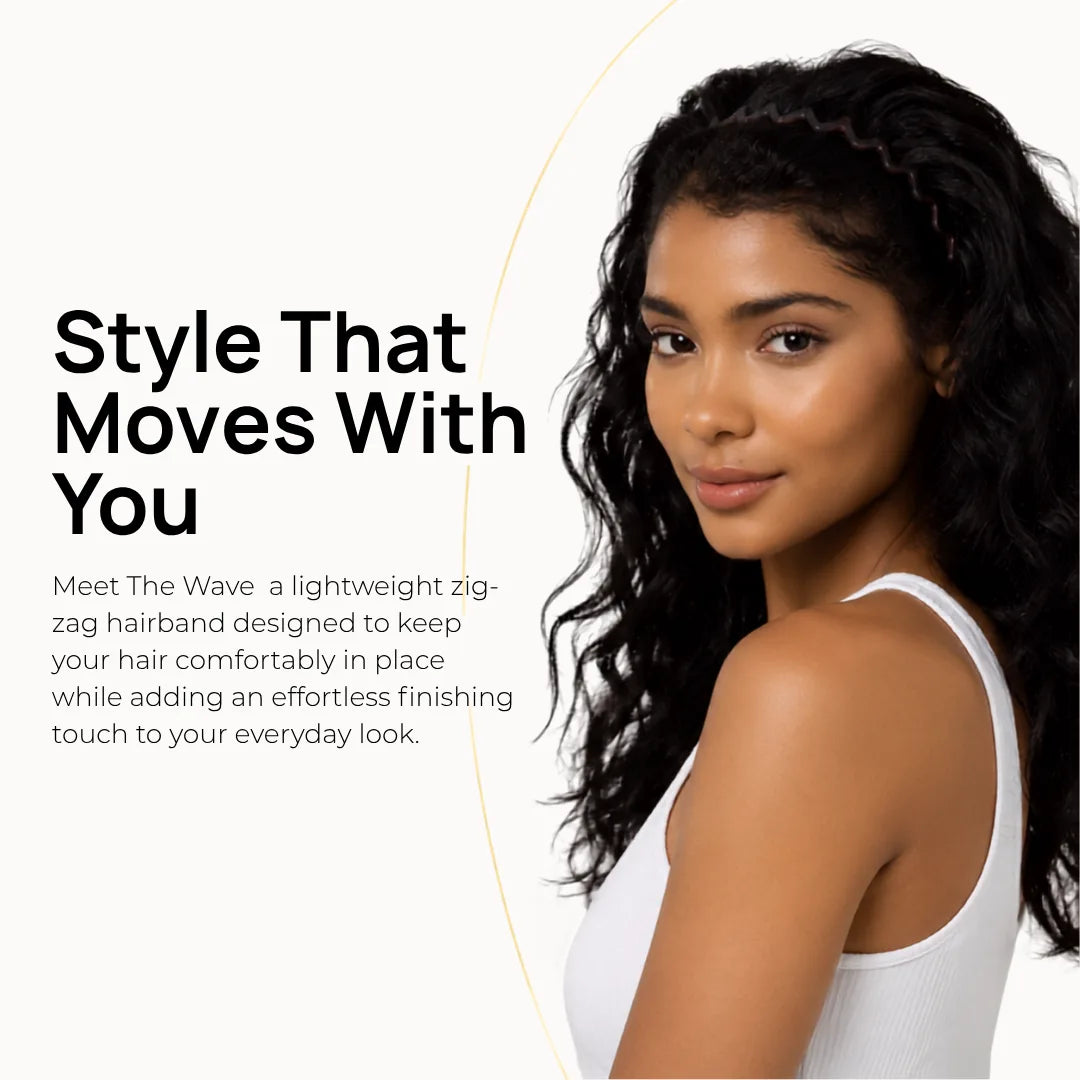 The Wave — Zig-Zag Stretch Hairband
